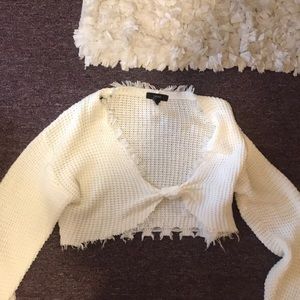 Forever 21 Tie Front Sweater